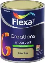 Bol.com Flexa - Creations - Muurverf - Extra Mat - Olive Tree - 1 liter aanbieding