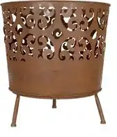 Bol.com La Hacienda Cesta Vuurkorf - Ø46 cm - Rond - Roest - Staal aanbieding