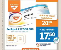 Albert Heijn Koop je loten ook online! aanbieding