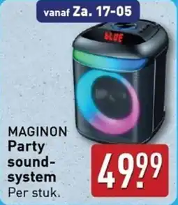 ALDI Maginon Party Sound System aanbieding