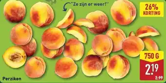 ALDI Perziken aanbieding