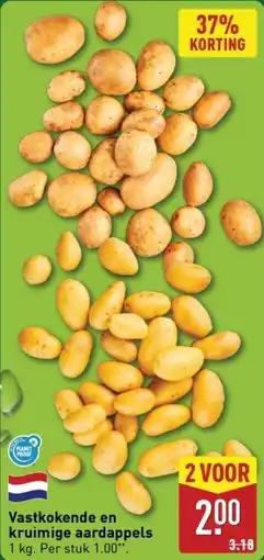 ALDI Vastkokende en kruimige aardappels aanbieding