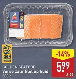 ALDI Golden Seafood Verse Zalmfilet op Huid aanbieding