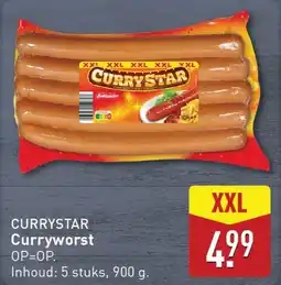 ALDI Currystar Curryworst aanbieding