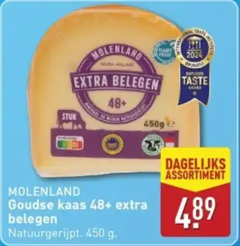 ALDI Molenland Goudse kaas 48+ extra belegen aanbieding