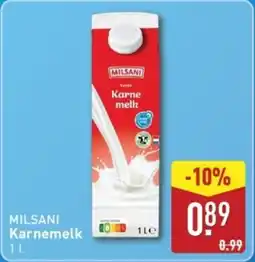 ALDI Milsani Karnemelk aanbieding