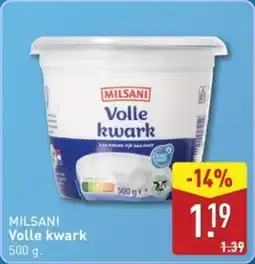 ALDI Milsani Volle Kwark aanbieding