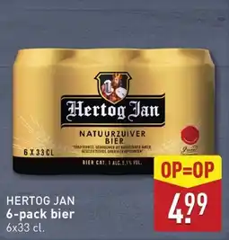 ALDI Hertog Jan 6 pack Bier aanbieding