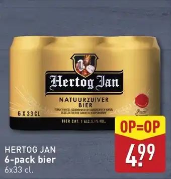 ALDI Hertog Jan 6 pack Bier aanbieding