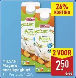 ALDI Milsani Magere Perzikyoghurt aanbieding
