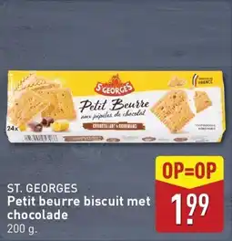 ALDI St. Georges Petit Beurre Biscuit met Chocolade aanbieding