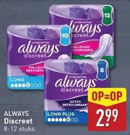 ALDI Always Discreet aanbieding