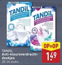 ALDI Tandil Anti-Kleuroverdrachtdoekjes aanbieding