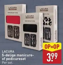 ALDI Lacura 5 delige manicure of pedicureset aanbieding