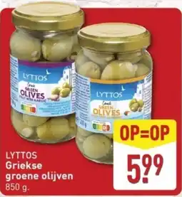 ALDI Lyttos Griekse Groene Olijven aanbieding