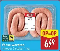 ALDI Verse Worsten aanbieding