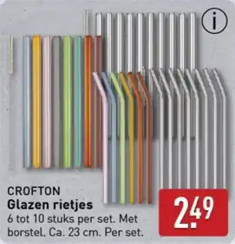 ALDI Crofton Glazen Rietjes aanbieding