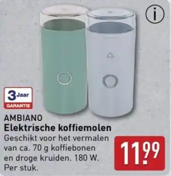 ALDI Ambiano Elektrische Koffiemolen aanbieding