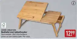 ALDI Home Creation Bedtafel met Tablethouder aanbieding