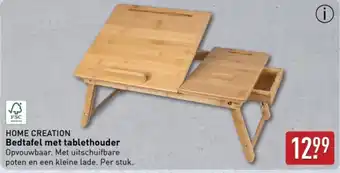 ALDI Home Creation Bedtafel met Tablethouder aanbieding