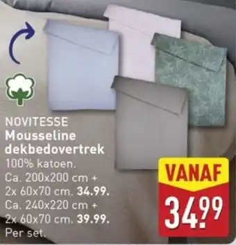ALDI Novitesse Mousseline Dekbedovertrek aanbieding