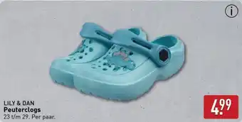 ALDI Lily & Dan Peuterclogs aanbieding