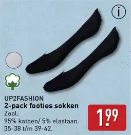 ALDI Up2fashion 2-pack footies sokken aanbieding