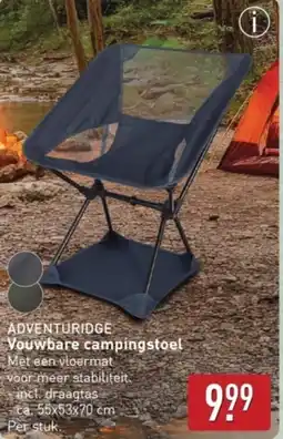 ALDI Adventuridge Vouwbare Campingstoel aanbieding