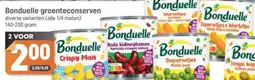 Dagwinkel Bonduelle groenteconserven aanbieding