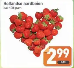 Dagwinkel Hollandse aardbeien aanbieding