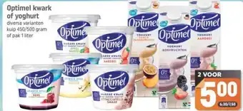 Dagwinkel Optimel kwark of yoghurt aanbieding