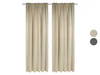 Lidl LIVARNO home Verduisterende gordijnen 135 x 254 cm aanbieding