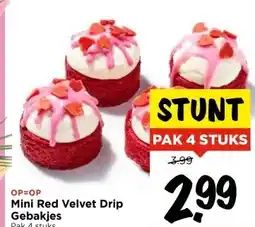 Vomar Voordeelmarkt Mini Red Velvet Drip Gebakjes aanbieding