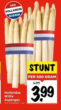 Vomar Voordeelmarkt Hollandse Witte Asperges aanbieding