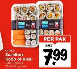 Vomar Voordeelmarkt Sushibox Kodo of Kikai aanbieding
