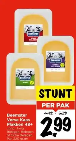 Vomar Voordeelmarkt Beemster Verse Kaas Plakken 48+ aanbieding