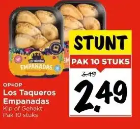 Vomar Voordeelmarkt Los Taqueros Empanadas aanbieding