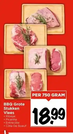 Vomar Voordeelmarkt BBQ Grote Stukken Vlees aanbieding