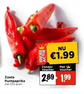Vomar Voordeelmarkt Zoete Puntpaprika aanbieding