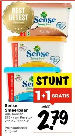 Vomar Voordeelmarkt Sense Smeerbaar aanbieding