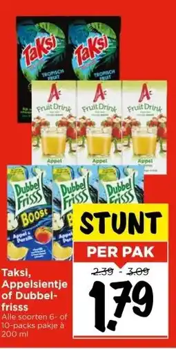 Vomar Voordeelmarkt Taksi, Appelsientje of Dubbel- frisss aanbieding