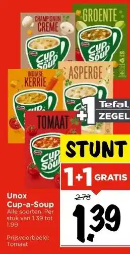 Vomar Voordeelmarkt Unox Cup-a-Soup aanbieding