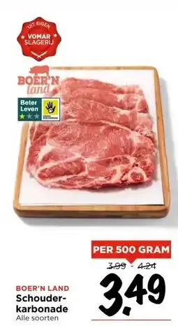 Vomar Voordeelmarkt BOER'N LAND Schouder- karbonade aanbieding