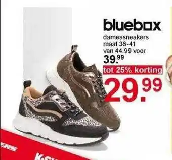 Scapino Bluebox Damessneakers 25% Korting aanbieding