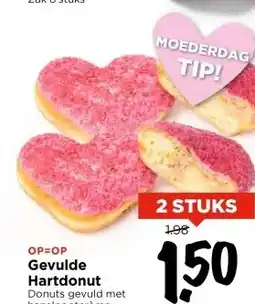 Vomar Voordeelmarkt Gevulde Hartdonut aanbieding