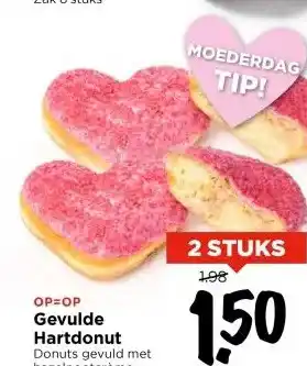 Vomar Voordeelmarkt Gevulde Hartdonut aanbieding