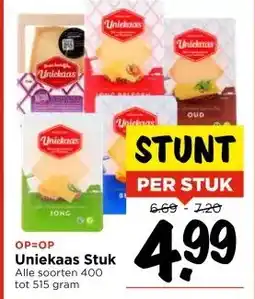 Vomar Voordeelmarkt Uniekaas Stuk aanbieding