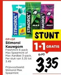 Vomar Voordeelmarkt Stimorol Kauwgom aanbieding