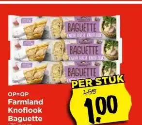 Vomar Voordeelmarkt Farmland Knoflook Baguette aanbieding