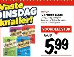 Vomar Voordeelmarkt Vergeer Kaas aanbieding